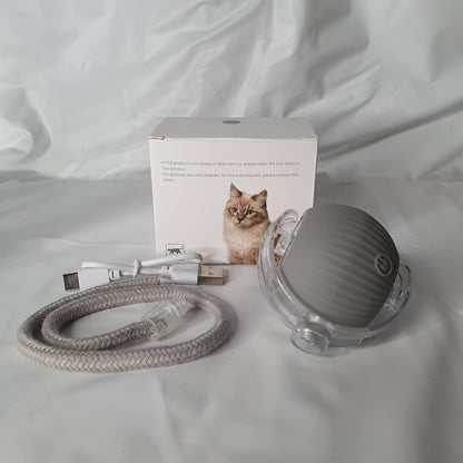 Interactive Automatic Moving Cat Toy – Self-Rolling Smart Ball for Active Cats