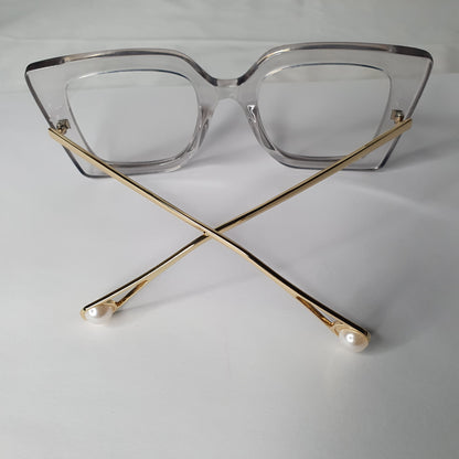 Oversized Women’s Anti-Blue Light Glasses – Premium Retro Square Frame