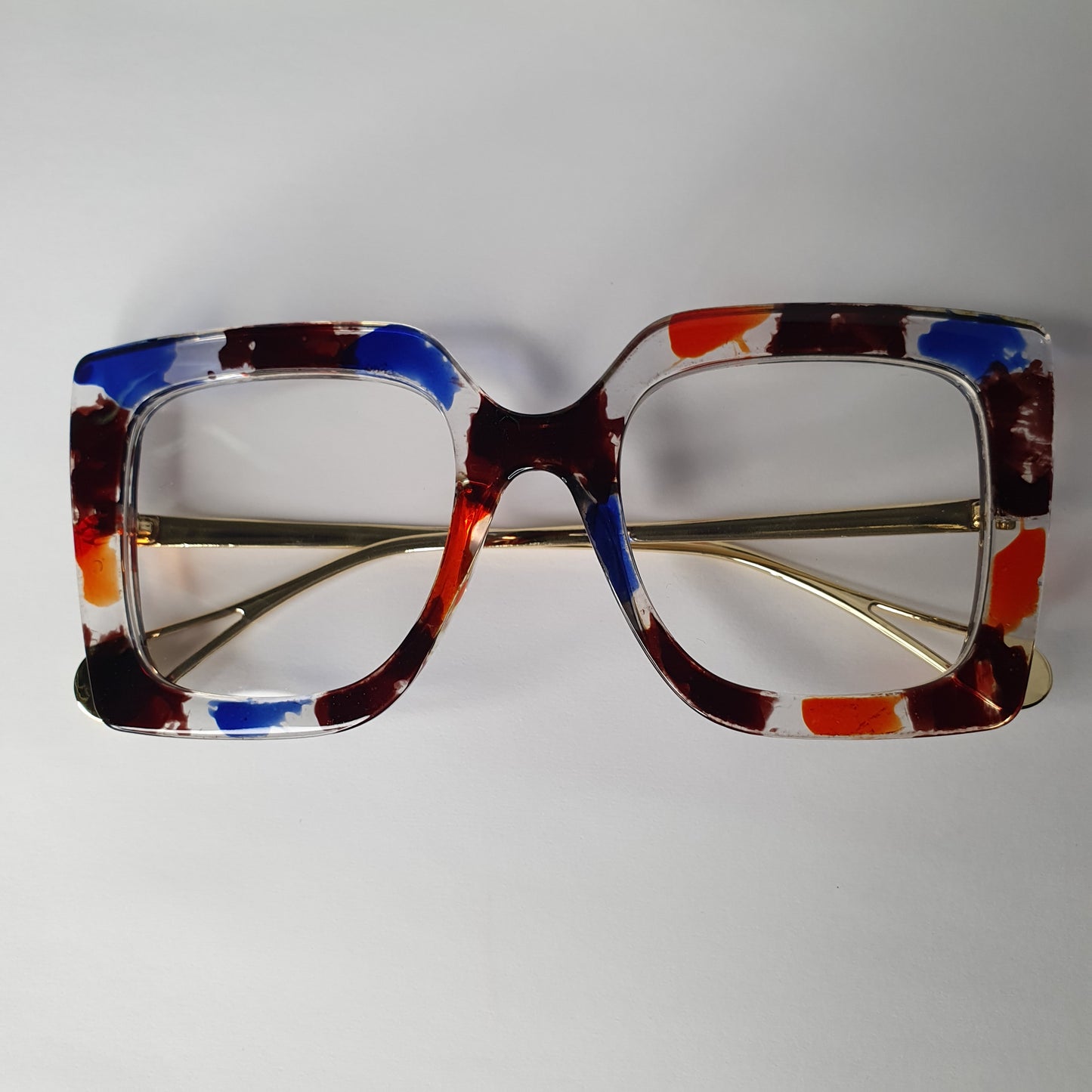 Oversized Women’s Anti-Blue Light Glasses – Premium Retro Square Frame