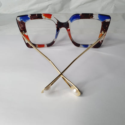 Oversized Women’s Anti-Blue Light Glasses – Premium Retro Square Frame