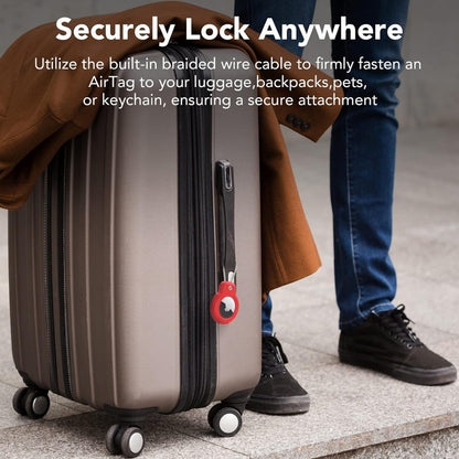 AirTag Holder with Secure Loop – Protective Silicone Case for Apple AirTag